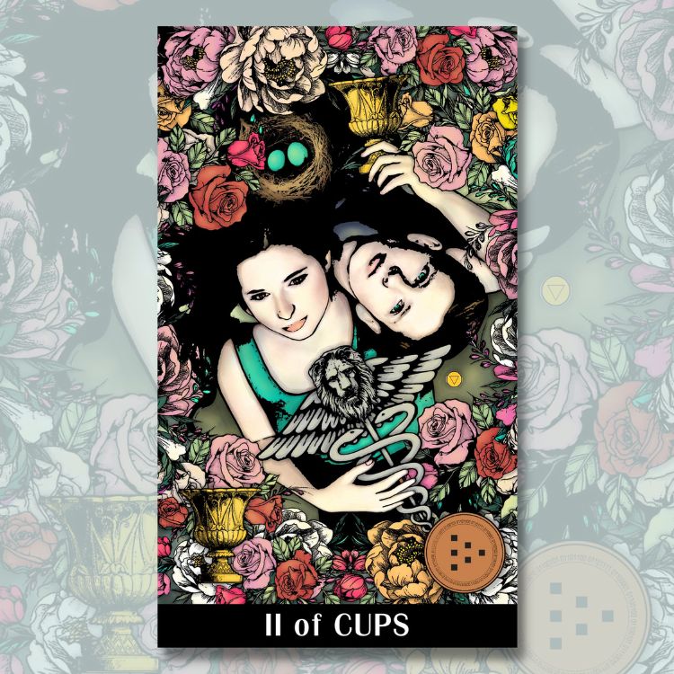 Two of Cups | Crypto Universe Tarot 