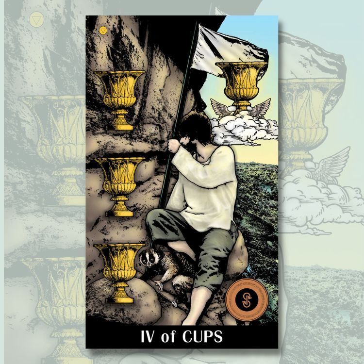Four of Cups | Crypto Universe Tarot 