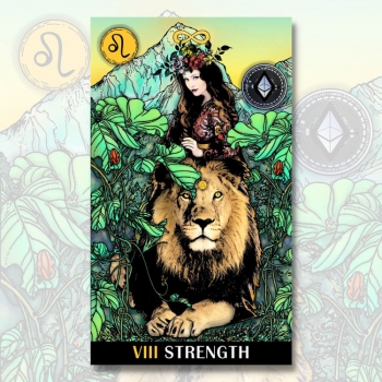 The Strength – Crypto Universe Tarot NFT