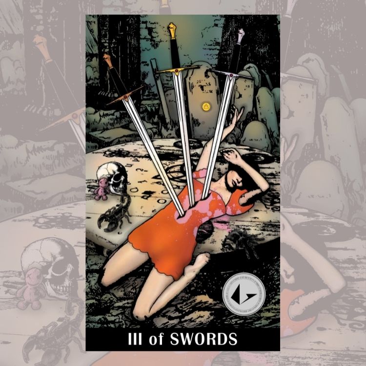 Three of Swords | Crypto Universe Tarot