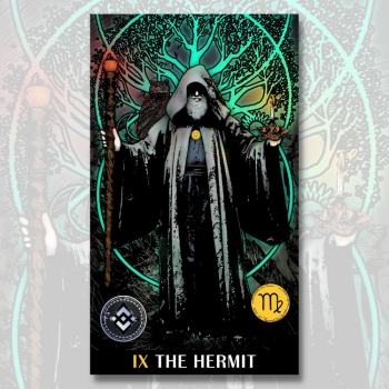 The Hermit – Crypto Universe Tarot NFT